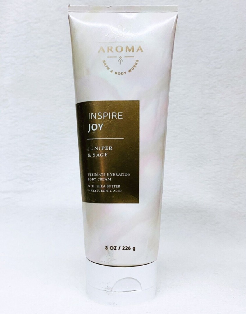 BATH&BODY WORKS AROMATHERAPY JOY INSPIRE JUNIPER SAGE BBW BODY CREAM
