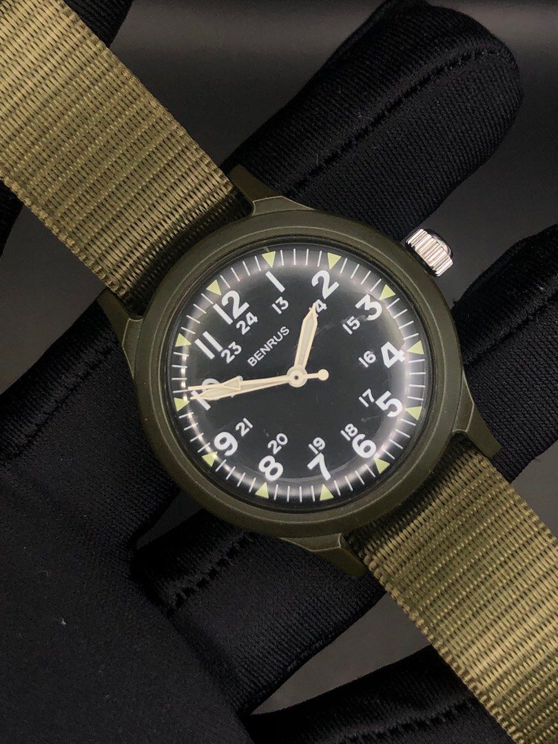 Benrus Swiss Made WW2 Military Field Watch Men s Fashion Watches