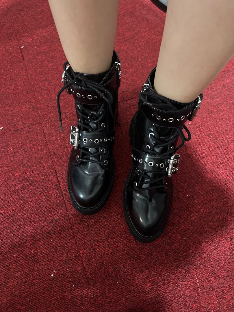 bershka combat boots