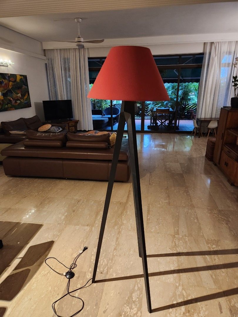 Habitat black tripod store floor lamp