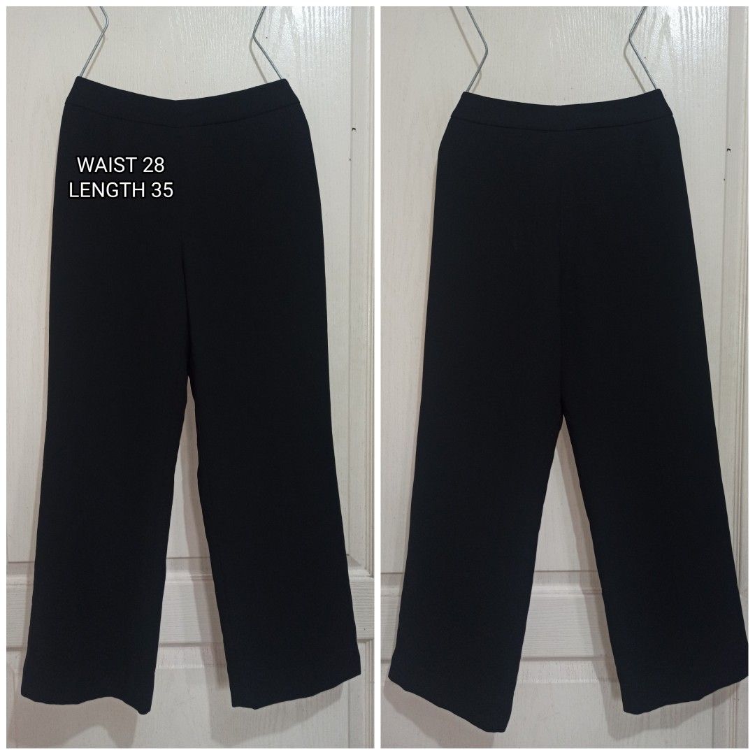 Black Slacks Pants WOMEN'S 28 WAIST, Women's Fashion, Bottoms, Other  Bottoms on Carousell