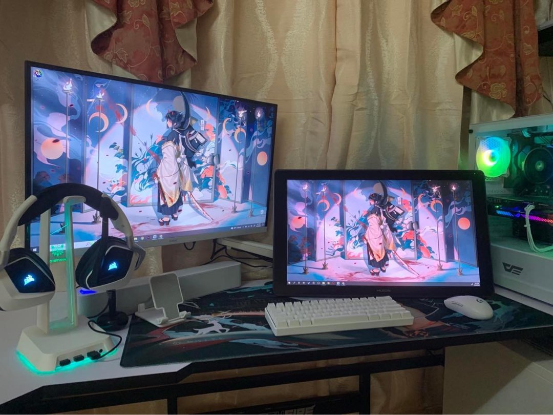 Blackfire Gaming Table L Shape Long, Furniture & Home Living, Furniture