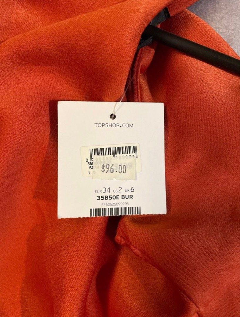 Topshop burnt outlet orange dress