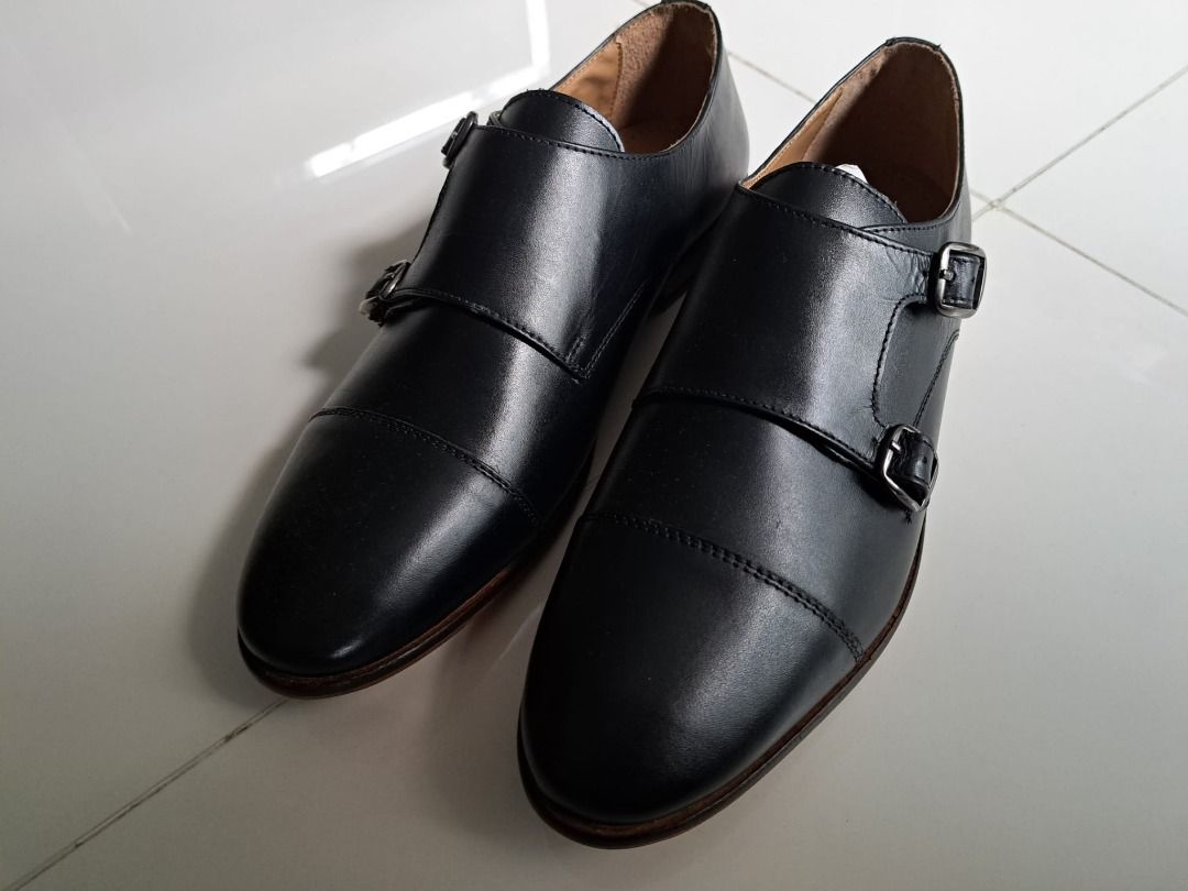 Mens black sales shoes topman