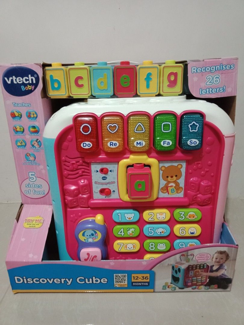 Vtech discovery cube pink on sale