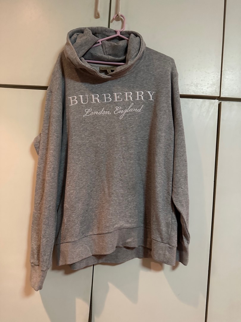 Burberry clearance gray hoodie