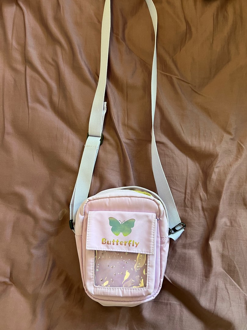Babyhug Butterfly Sling Bag Free Size - Purple main image 1