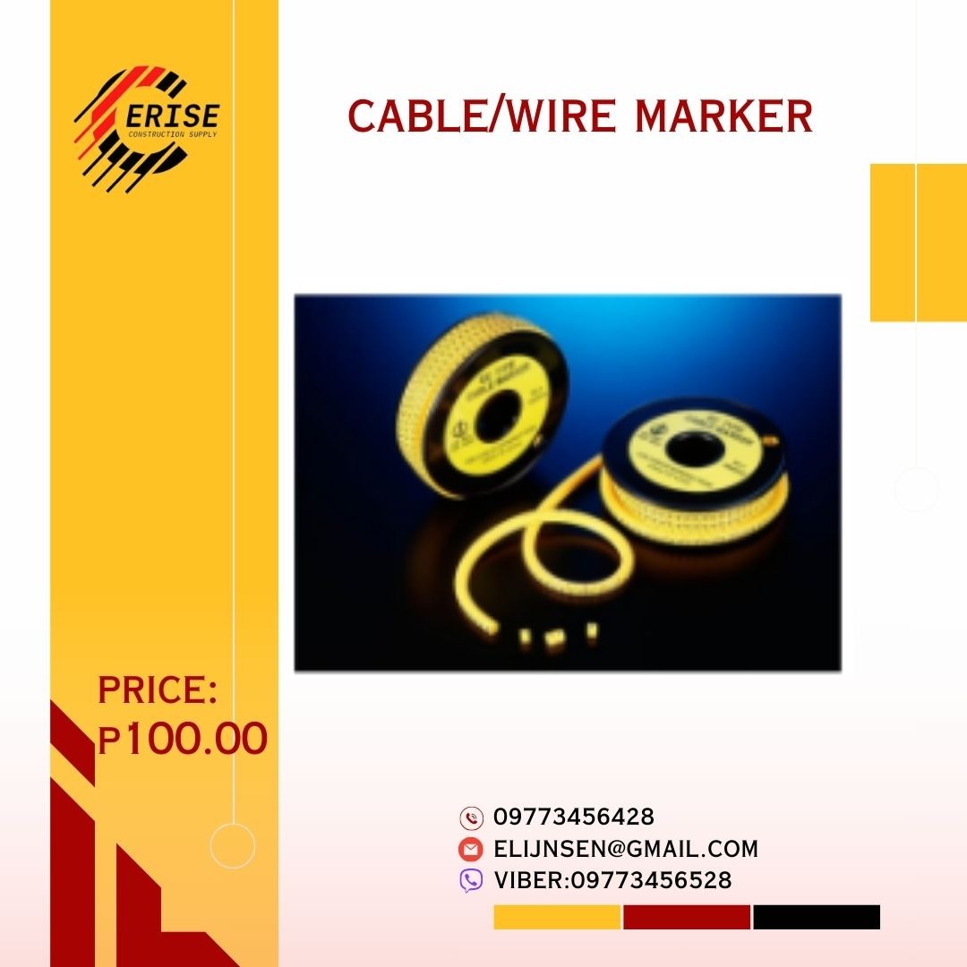 CABLE/WIRE MARKER, Commercial & Industrial, Construction & Building ...