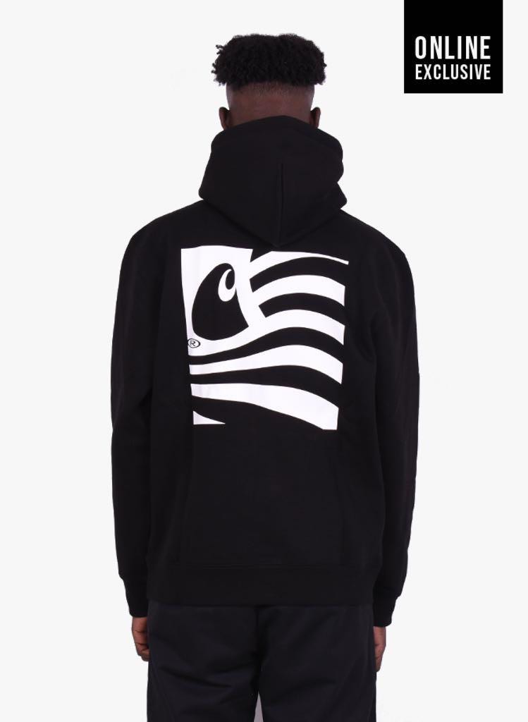 Carhartt wavy state flag hoodie Men s Fashion Tops Sets