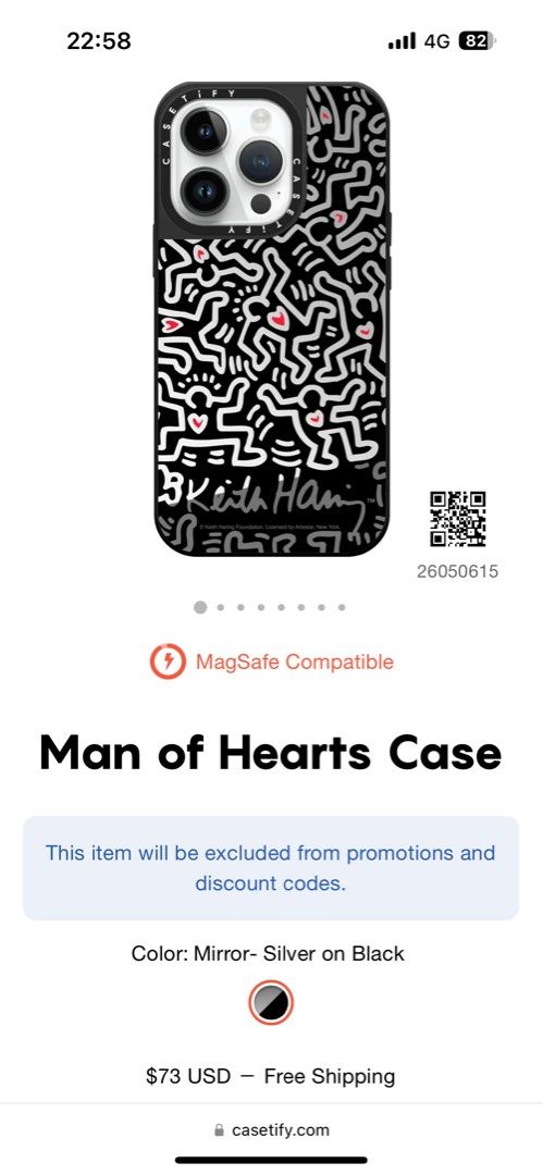 Casetify - Keith Haring Mirror Casing (IP 14 Pro), Mobile Phones ...