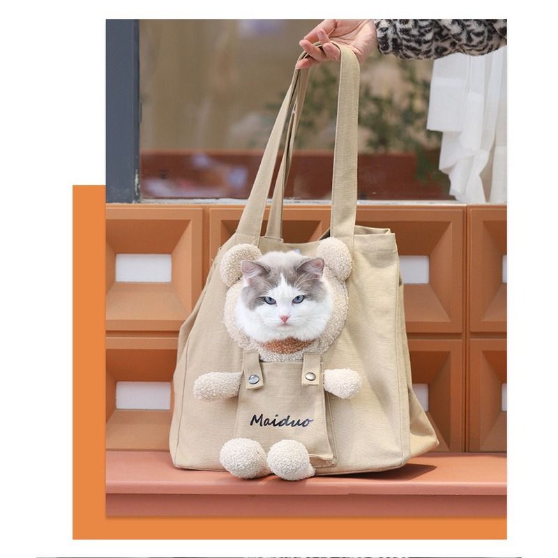 Cat Carrier tote bag bear teddy pet dog single shoulder travel