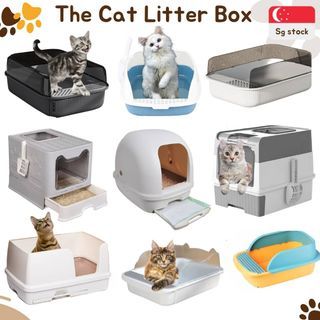 Cat Dual Layer Litter Box Tray Toilet Bathroom New Design