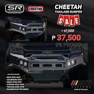 Cheetah Thailand sr Steel bumper sale with led and winch mount afn ARB Tjm Hamer also available