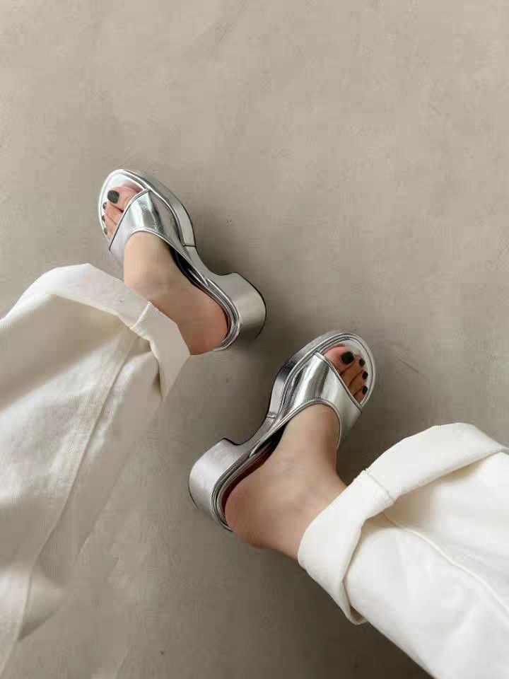 Slip on wedge mules shop
