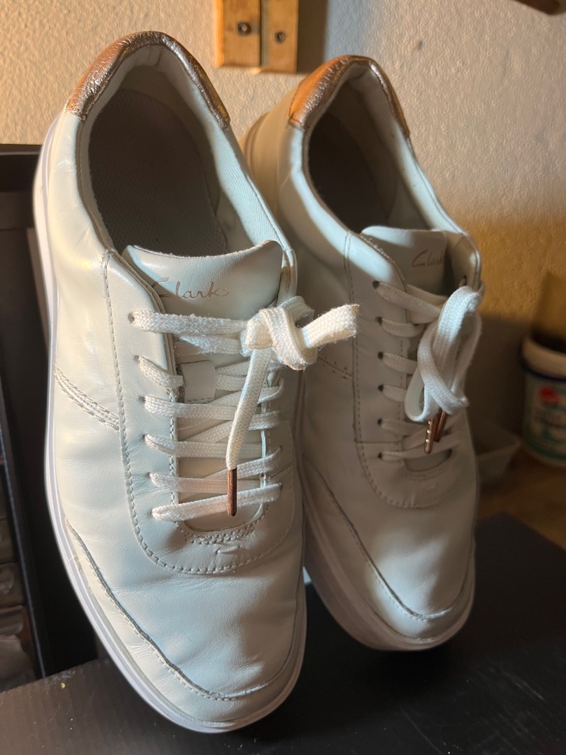 Clarks leather walking shoes Women s Fashion Footwear Sneakers