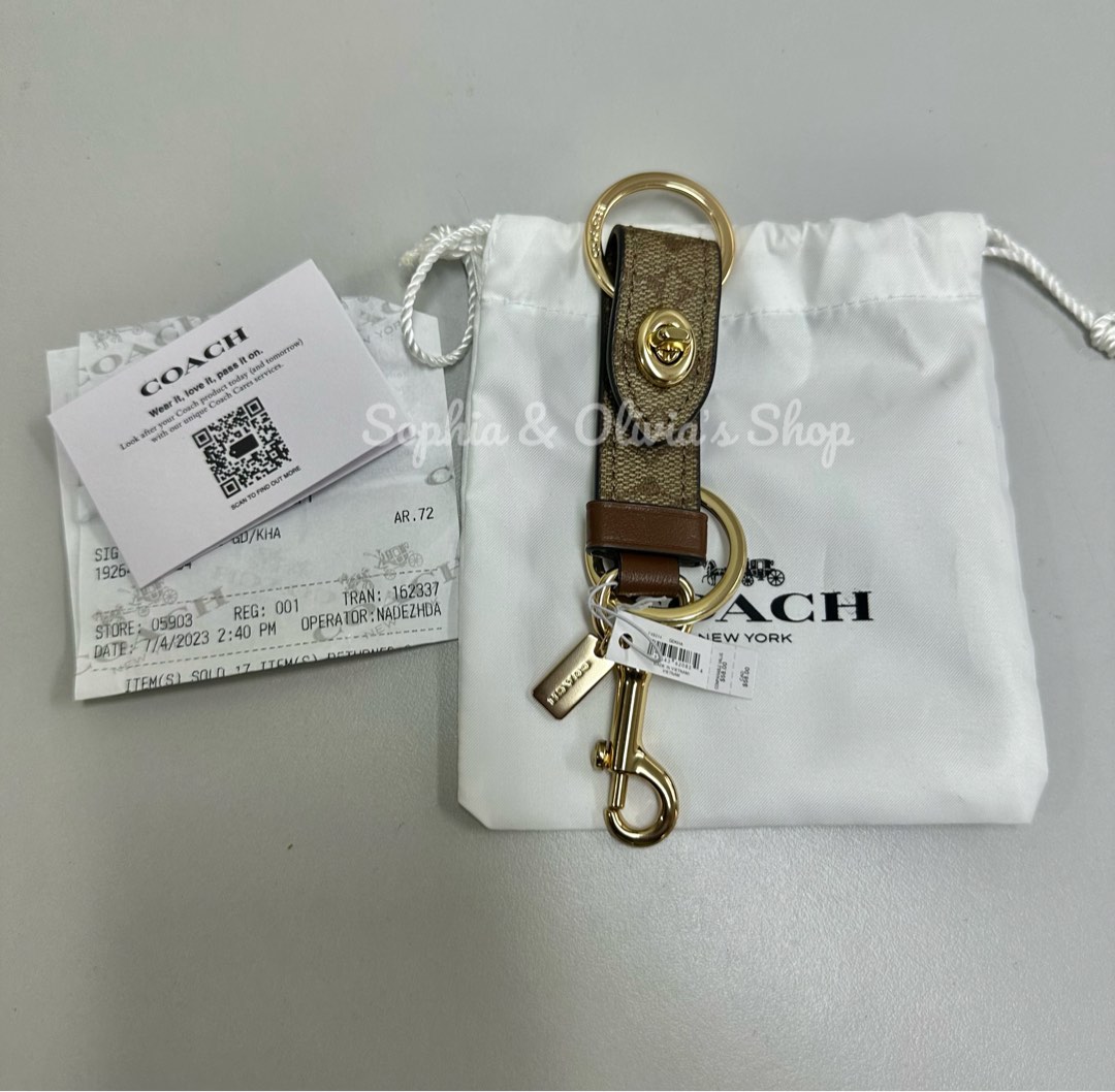 Coach C Chain Strap in Brass, Women's Fashion, Watches & Accessories, Other  Accessories on Carousell