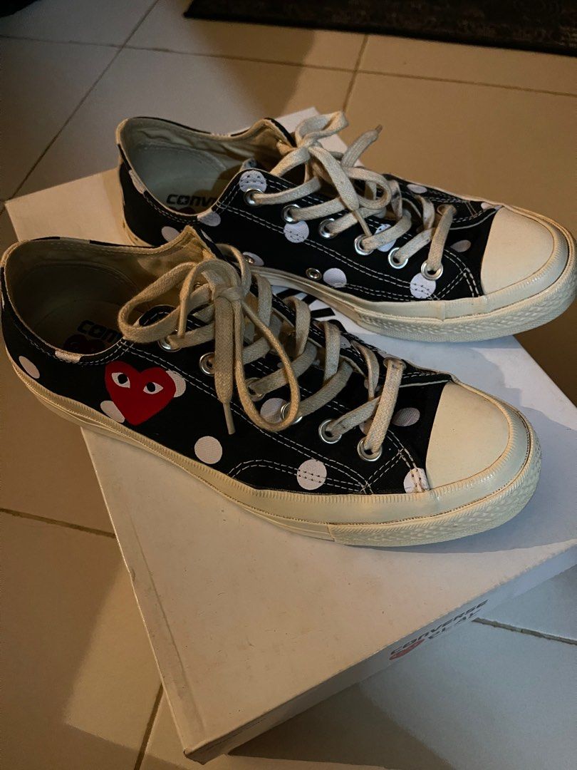 Converse CDG polka dot