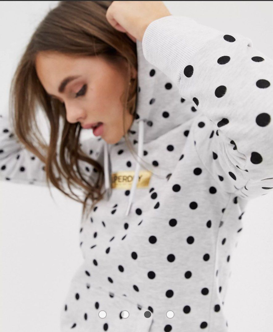 Superdry polka dot hoodie