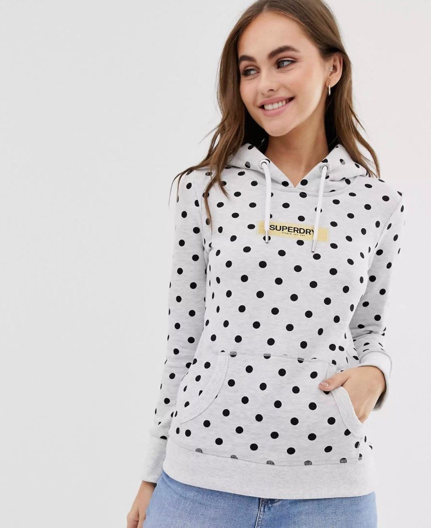 Superdry polka dot hoodie store