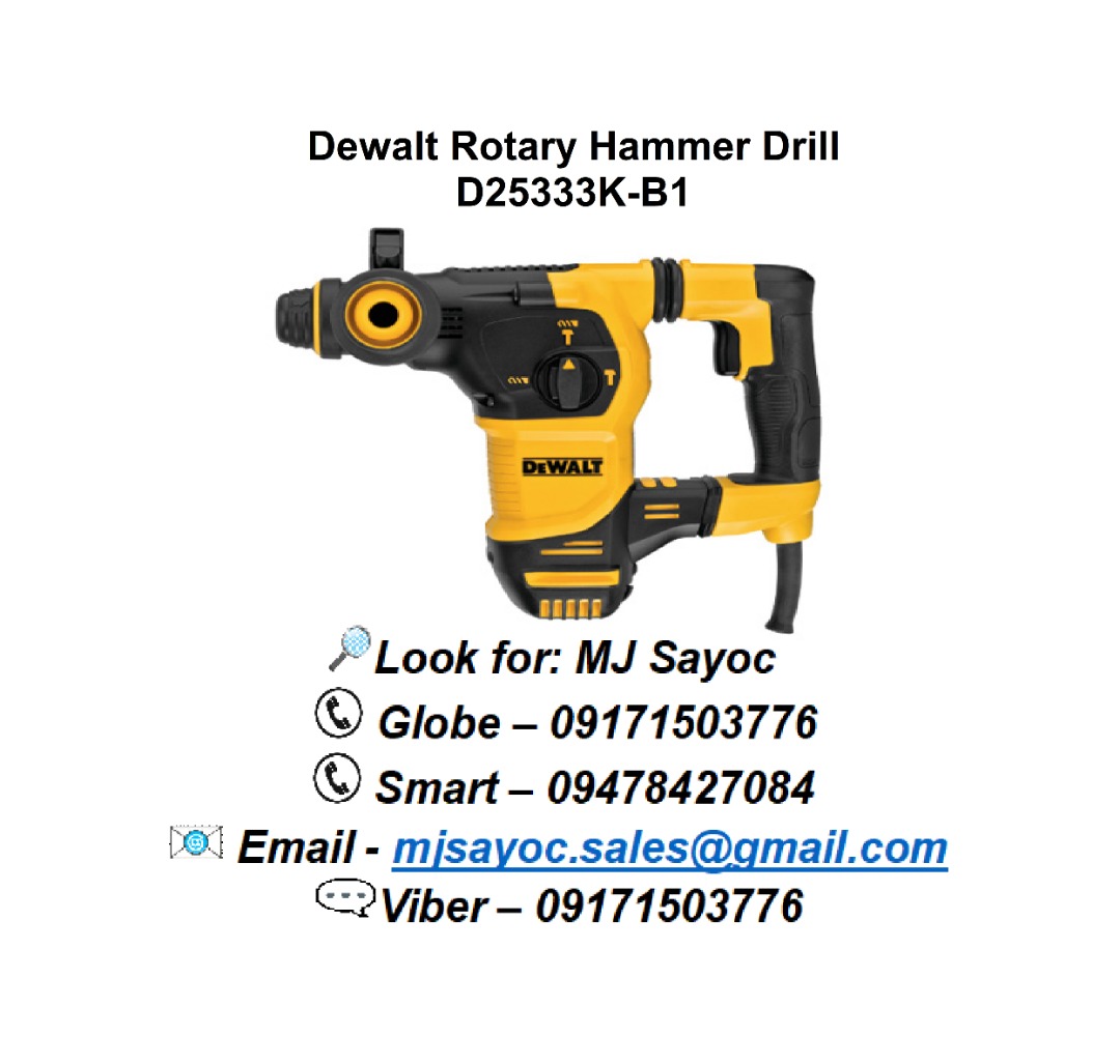 Dewalt Rotary Hammer Drill D25333KB1, Commercial & Industrial