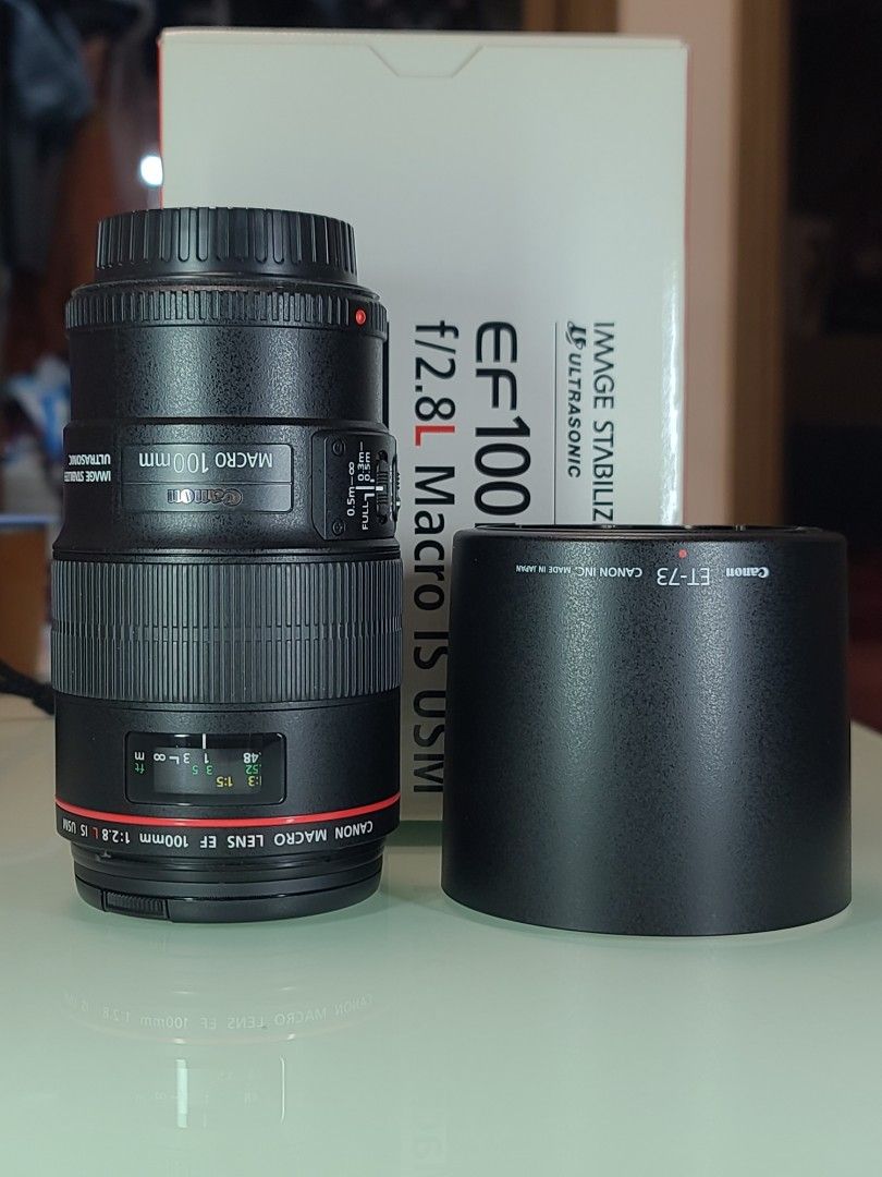 EF100mm f/2.8L Macro IS USM, 攝影器材, 鏡頭及裝備- Carousell