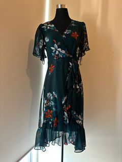 Emerald Floral Dress