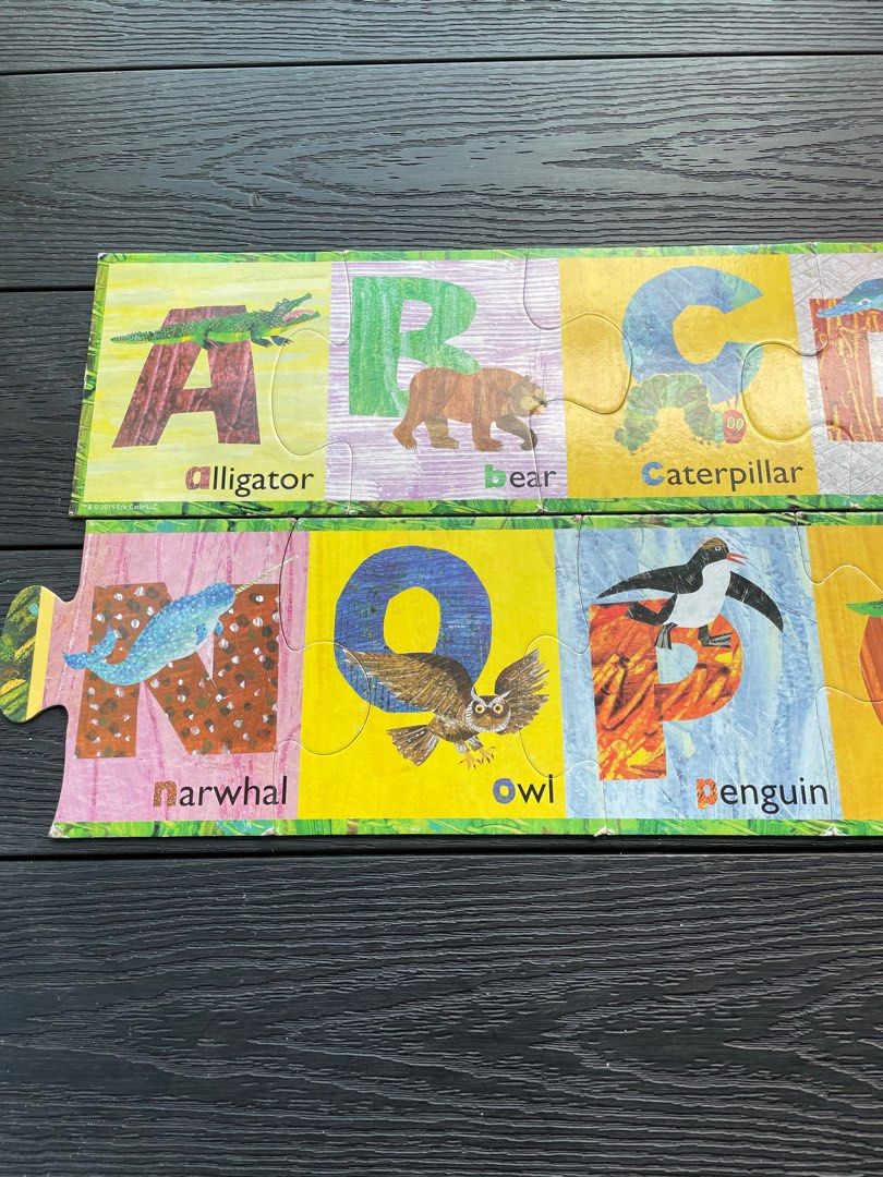 Eric Carle Alphabet Floor Puzzle Kids Learning, Hobbies & Toys, Toys
