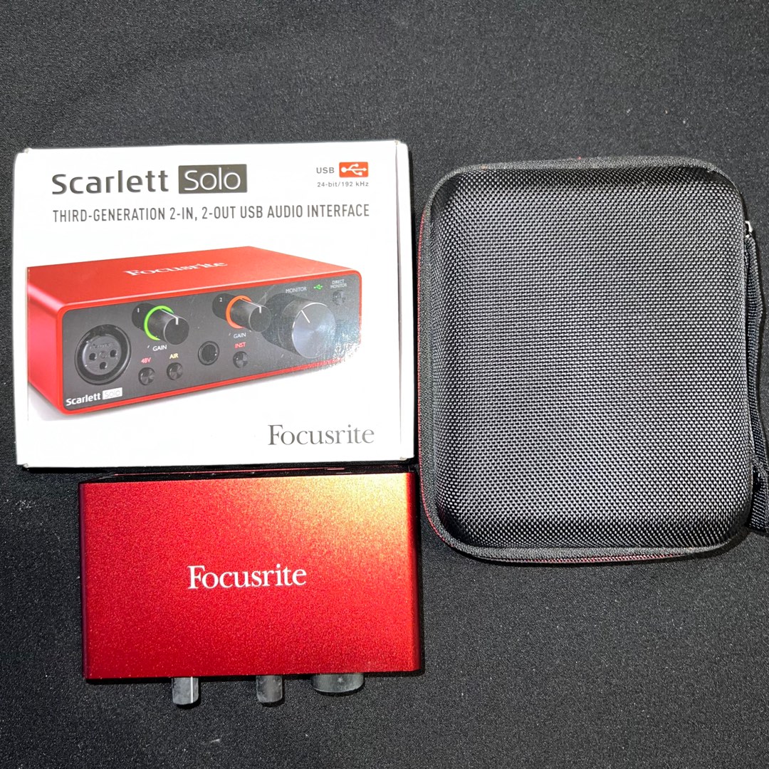Focusrite Scarlett Solo Third Generation, Audio, Portable Audio Accessories on Carousell