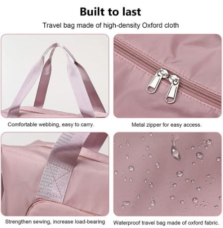 Foldable lightweight multi compartment expandable multipurpose bag /  handbag / wallet for gym, travel, trekking, picnic etc