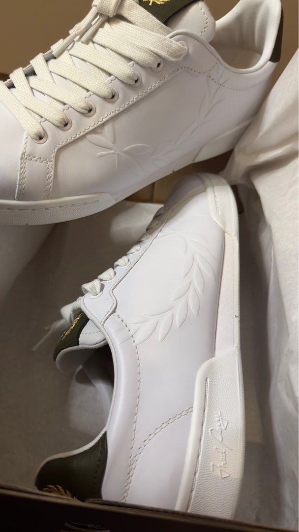 Fred perry leather white online