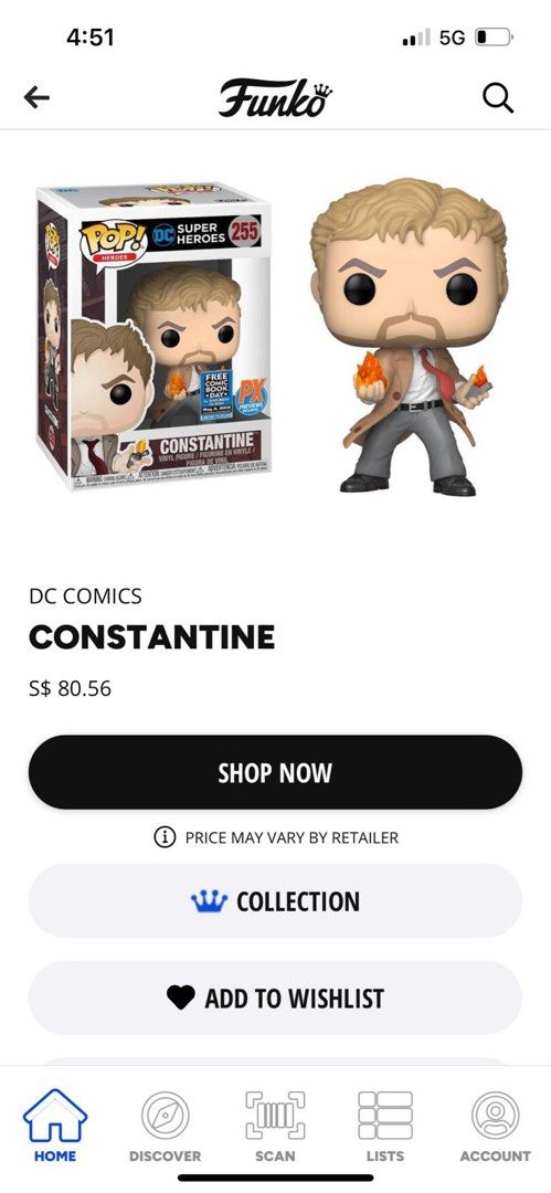 Constantine funko pop pre order best sale