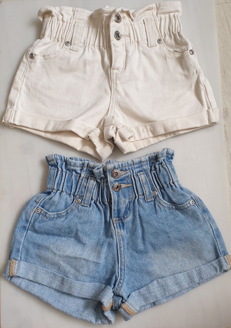 Girls long denim shorts discount