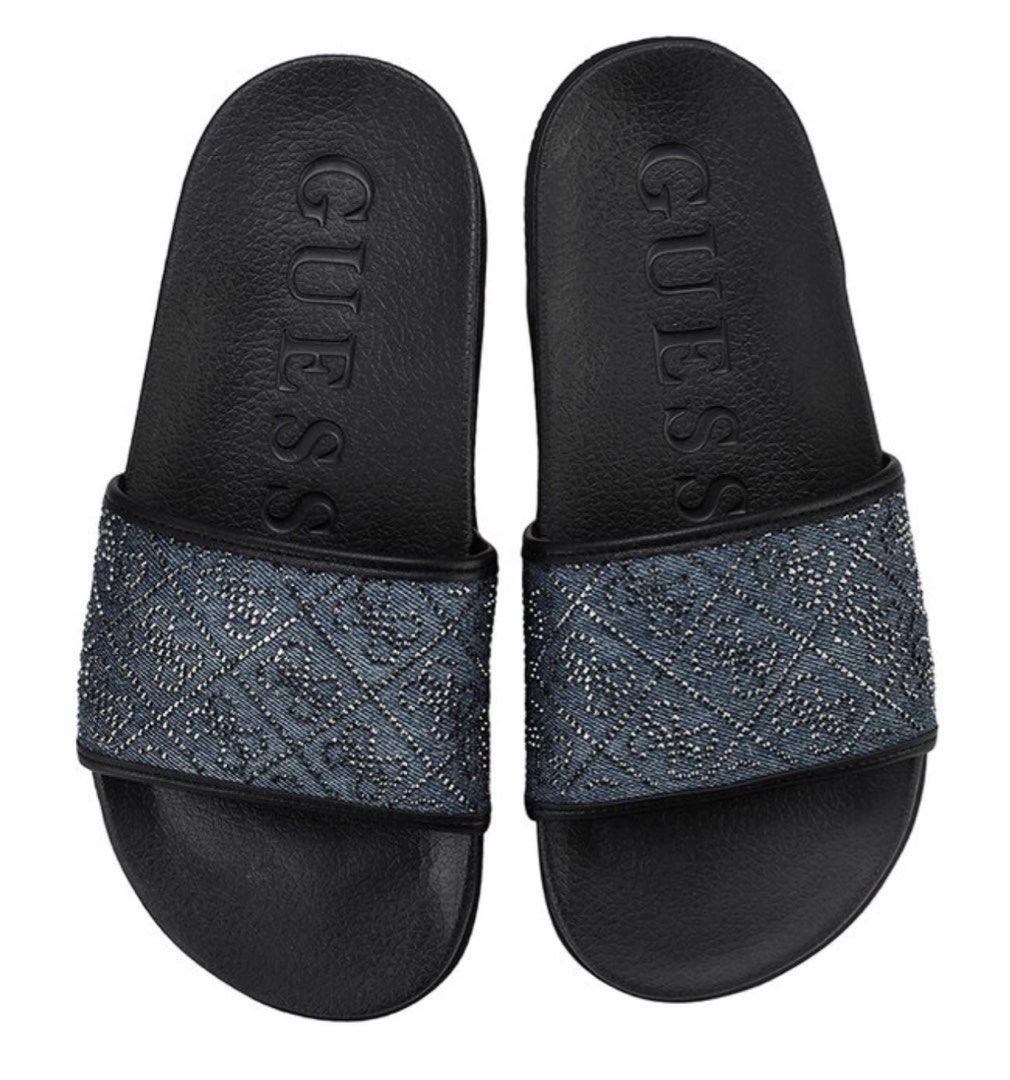 Guess slides black hotsell