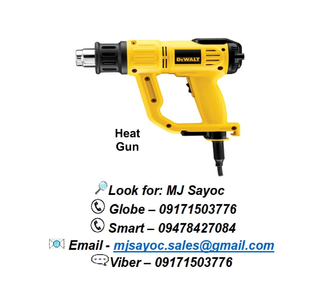 Heat Gun (Category: Construction Tools & Equipment) located in Pasay City. Submitted by gryffinindustrial2023 (Listing ID 1253560101, Image 1). Description: SKU Code: D26414-B1 Description: 2000W Digital LED Heatgun Product Category: Heatgun.
