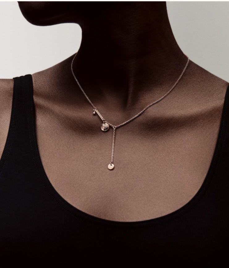 Hermes silver shop infinity choker