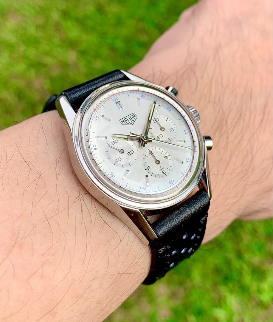 Heuer Carrera 1964 Reissue CS3110 Vintage Mechanical Watch Racing