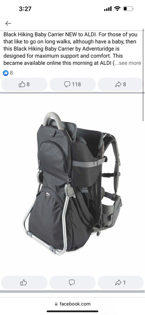 Aldi deals baby backpack