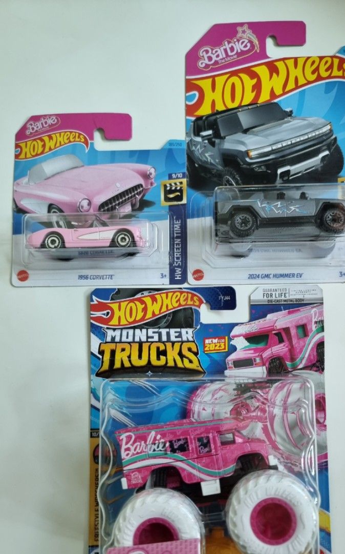 HotWheels Monster Truck Barbie 1956 Corvette 2024 GMC Hummer EV Hobbies Toys Toys Games on Carousell