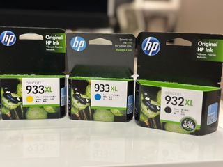 HP 原廠 932 XL 高印量 黑色墨水/ HP 原廠 933 XL 高印量 藍色+黃色墨水