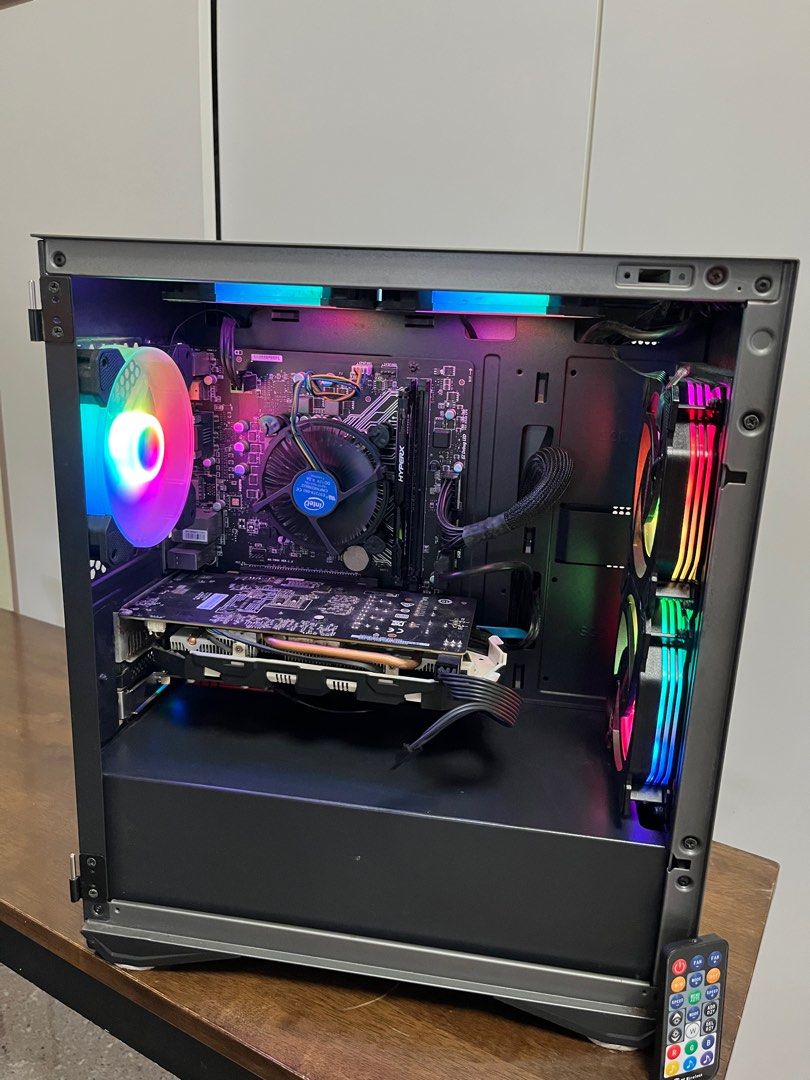 I5 RGB GAMING PC DESKTOP BUDGET CHEAP CPU GTX 1060 6GB 256GB SSD WIFI 6 OFFICE 2021 10 PRO