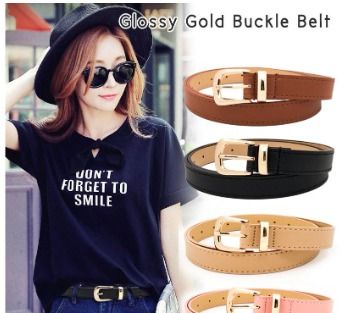 Gold buckle belt best sale womens