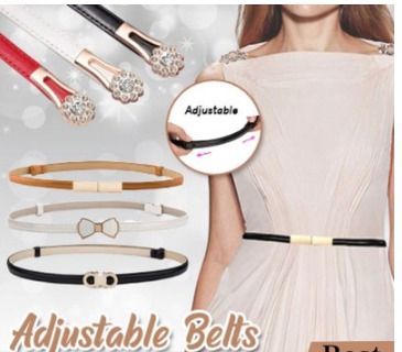 Inage High Quality Adjustable Belts Fashion Waist Belt with Glossy