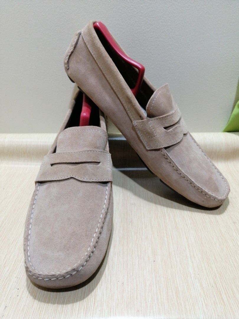 J. Crew Size 10.5 Men s Suede Leather Penny Loafers
