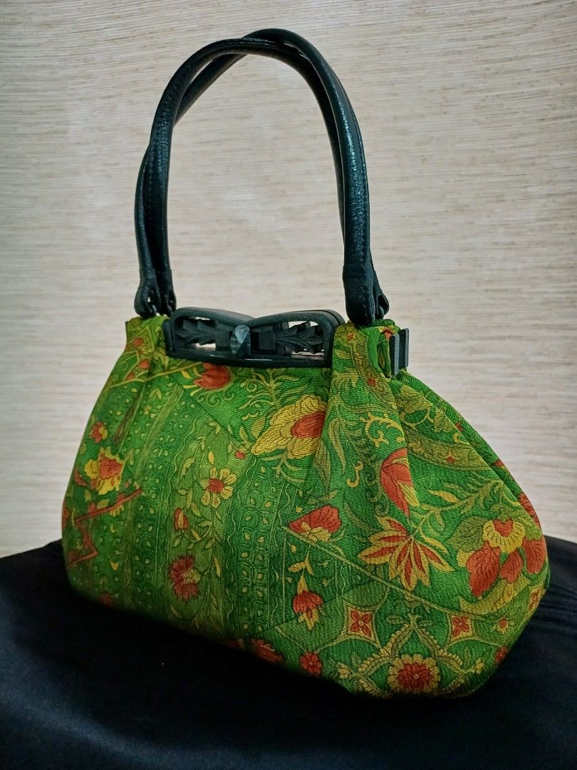 2way Chirimen bag Japanese traditional design (S)