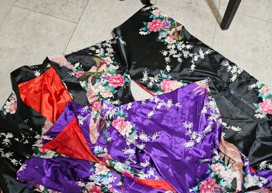 Purple kimono jacket sale
