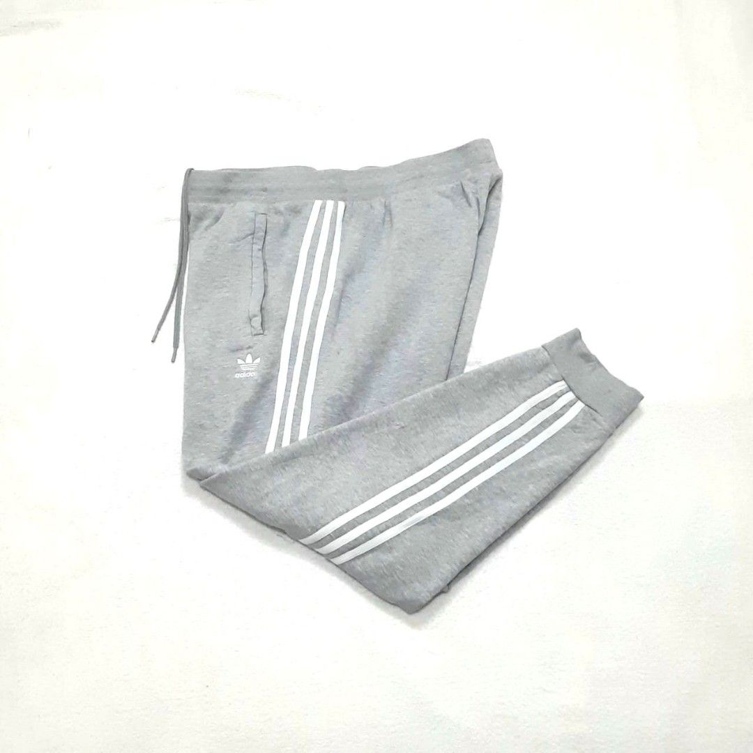 Jogger pants adidas trefoil grey stripes not nike uniqlo zara