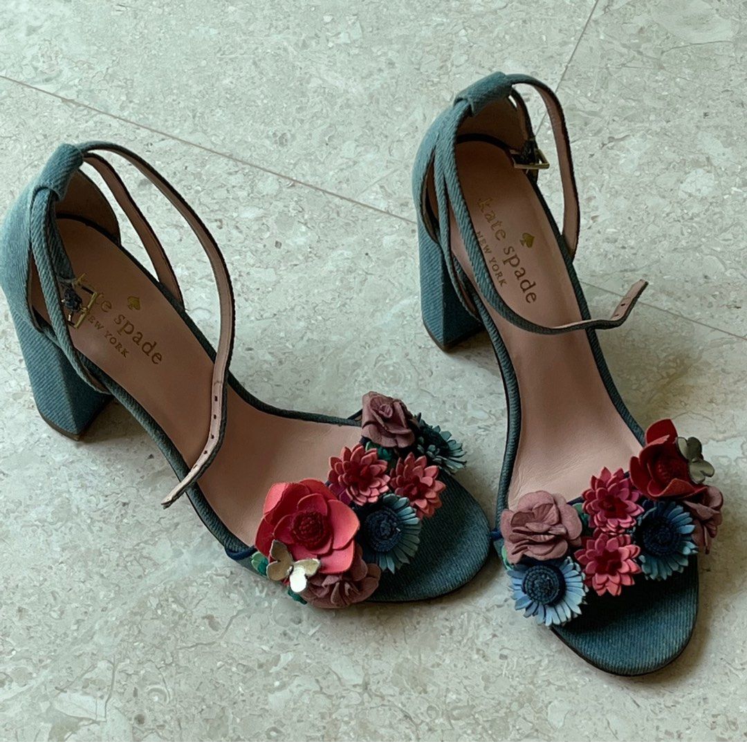 Kate spade denim heels