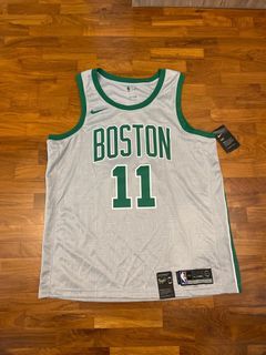Nike Men's Boston Celtics Jaylen Brown #7 Green Dri-Fit Swingman Jersey, XL