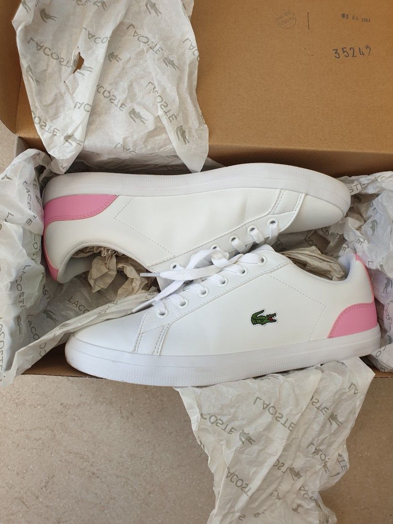 Lacoste white shoes womens shop