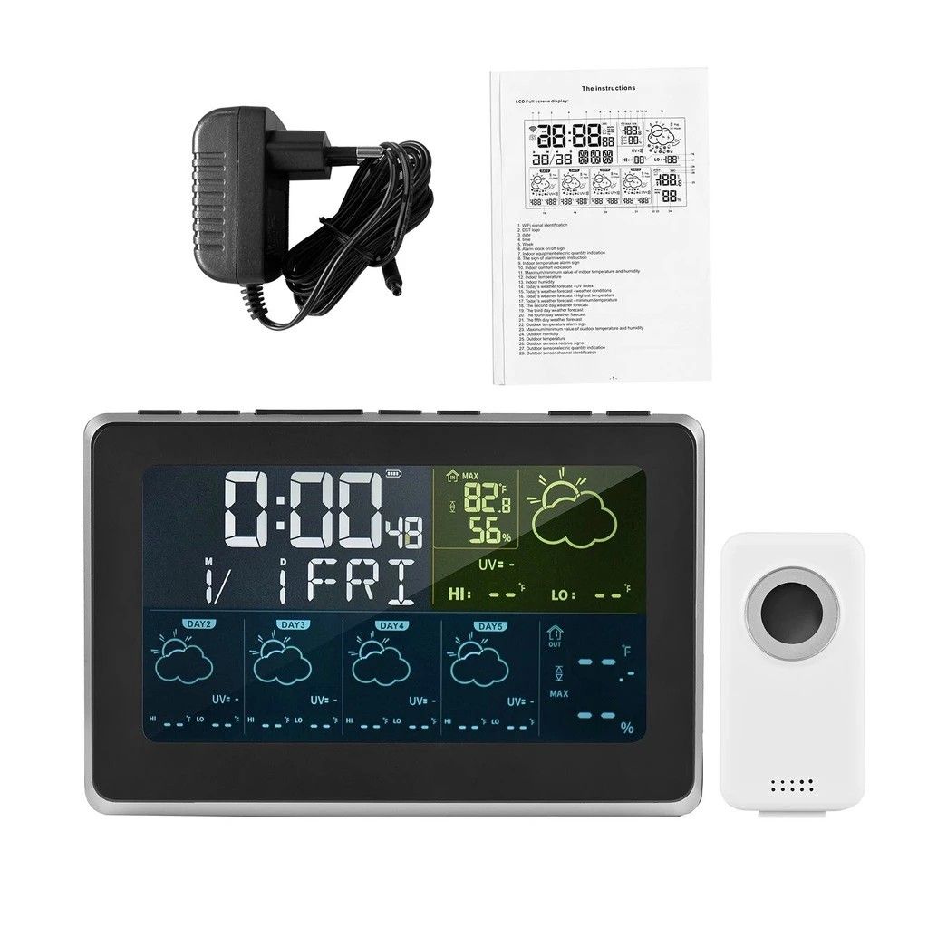 LCD Screen Weather Forecast / Thermometer Reader / Handphone / Pembaca
